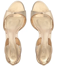 Schutz Scarlett Metallic Leather Slingback Dress Sandals