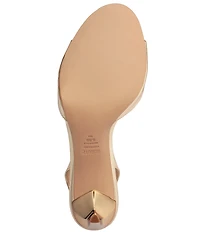 Schutz Scarlett Metallic Leather Slingback Dress Sandals