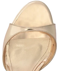 Schutz Scarlett Metallic Leather Slingback Dress Sandals