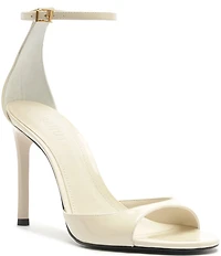 Schutz Scarlett Patent Leather Ankle Strap Dress Sandals