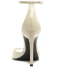 Schutz Scarlett Patent Leather Ankle Strap Dress Sandals
