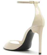Schutz Scarlett Patent Leather Ankle Strap Dress Sandals