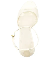 Schutz Scarlett Patent Leather Ankle Strap Dress Sandals
