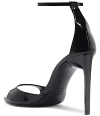 Schutz Scarlett Patent Leather Ankle Strap Dress Sandals