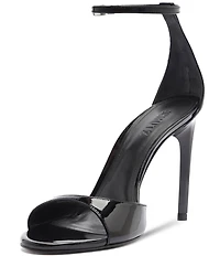 Schutz Scarlett Patent Leather Ankle Strap Dress Sandals