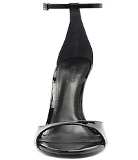 Schutz Scarlett Patent Leather Ankle Strap Dress Sandals