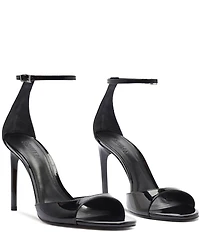 Schutz Scarlett Patent Leather Ankle Strap Dress Sandals