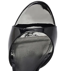 Schutz Scarlett Patent Leather Ankle Strap Dress Sandals