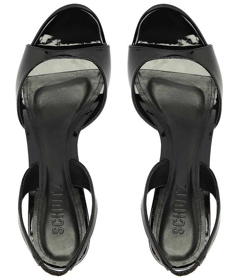 Schutz Scarlett Patent Slingback Dress Sandals