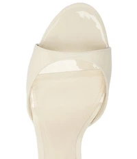 Schutz Scarlett Sling Mid Patent Leather Dress Sandals