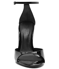 Schutz Scarlett Wedge Patent Leather Ankle Strap Dress Sandals