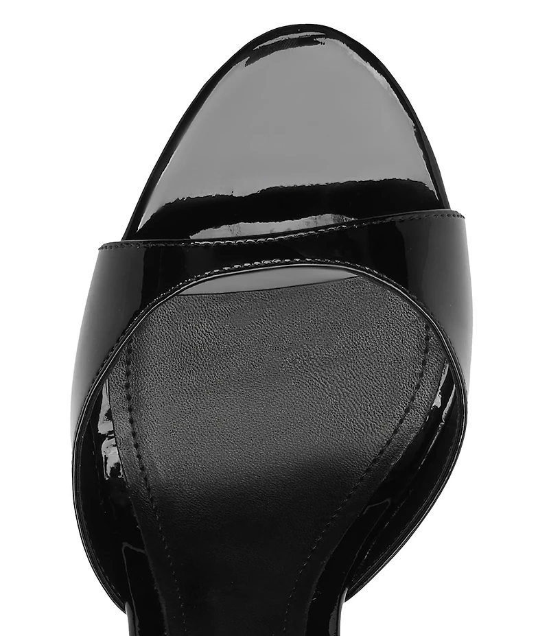 Schutz Scarlett Wedge Patent Leather Ankle Strap Dress Sandals