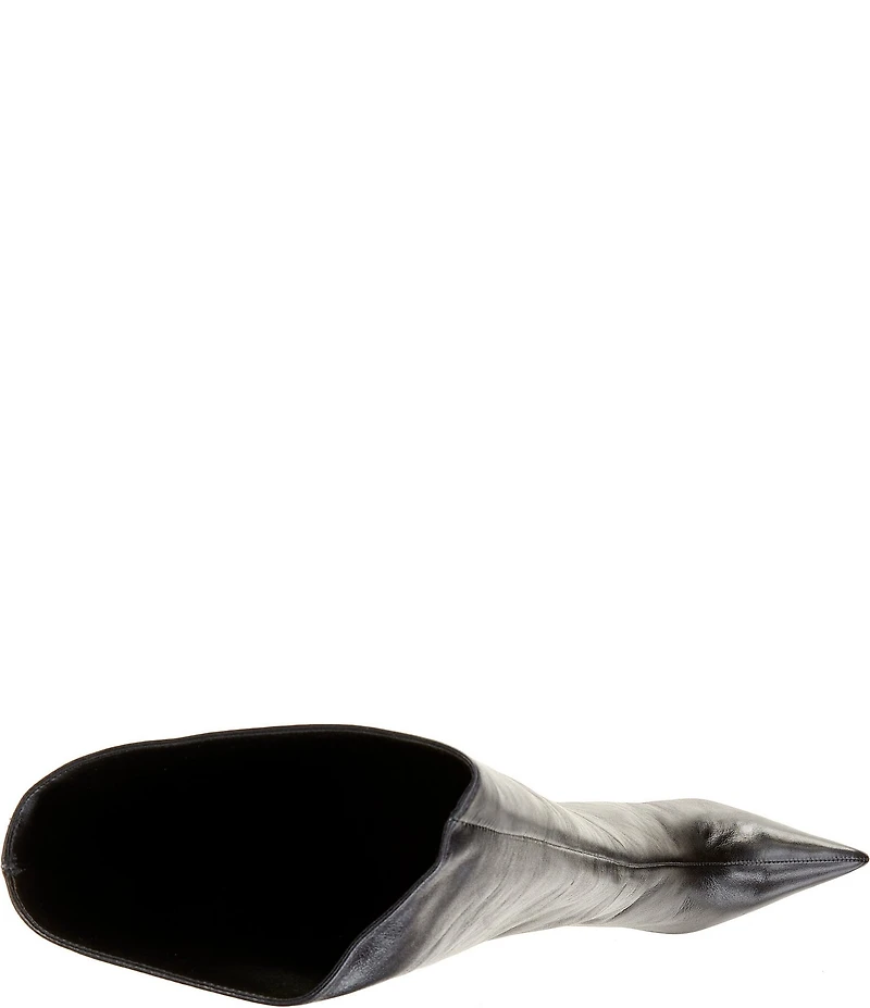 Schutz Siena Leather Knee High Wedge Boots