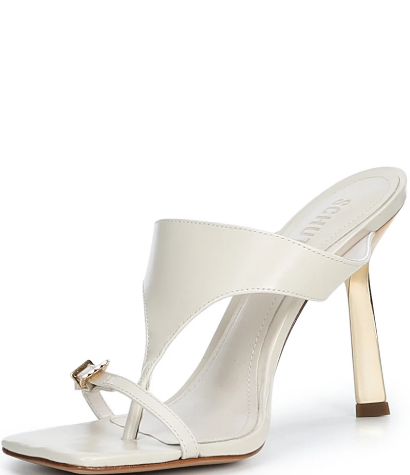 Schutz Tana Leather Stiletto High Heel Dress Sandals