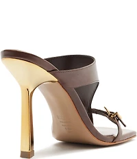 Schutz Tana Leather Stiletto High Heel Dress Sandals