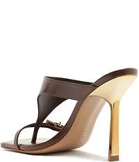 Schutz Tana Leather Stiletto High Heel Dress Sandals