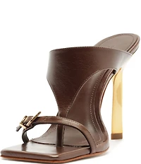 Schutz Tana Leather Stiletto High Heel Dress Sandals