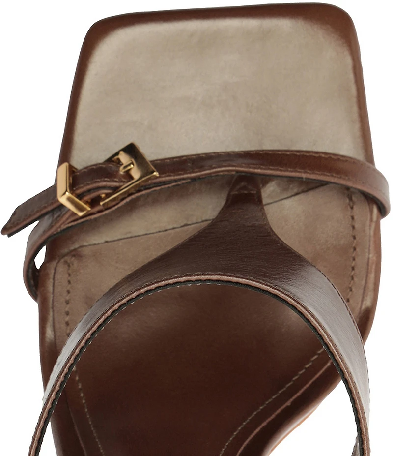 Schutz Tana Leather Stiletto High Heel Dress Sandals