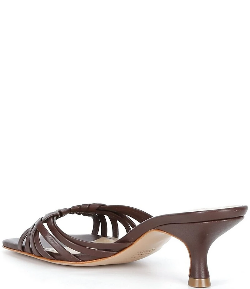 Schutz Tara Leather Dress Slide Sandals