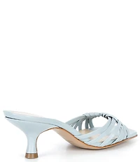 Schutz Tara Leather Dress Slide Sandals