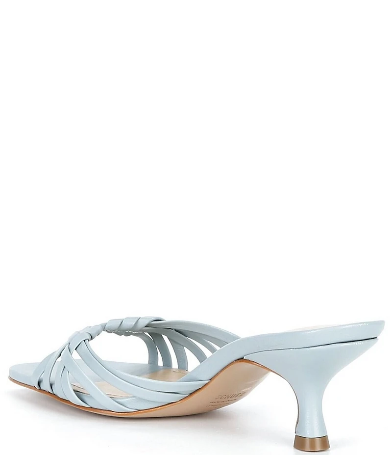 Schutz Tara Leather Dress Slide Sandals