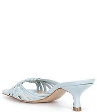 Schutz Tara Leather Dress Slide Sandals