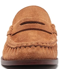 Schutz Tyche Suede Penny Loafers