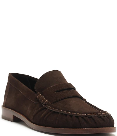 Schutz Tyche Suede Penny Loafers