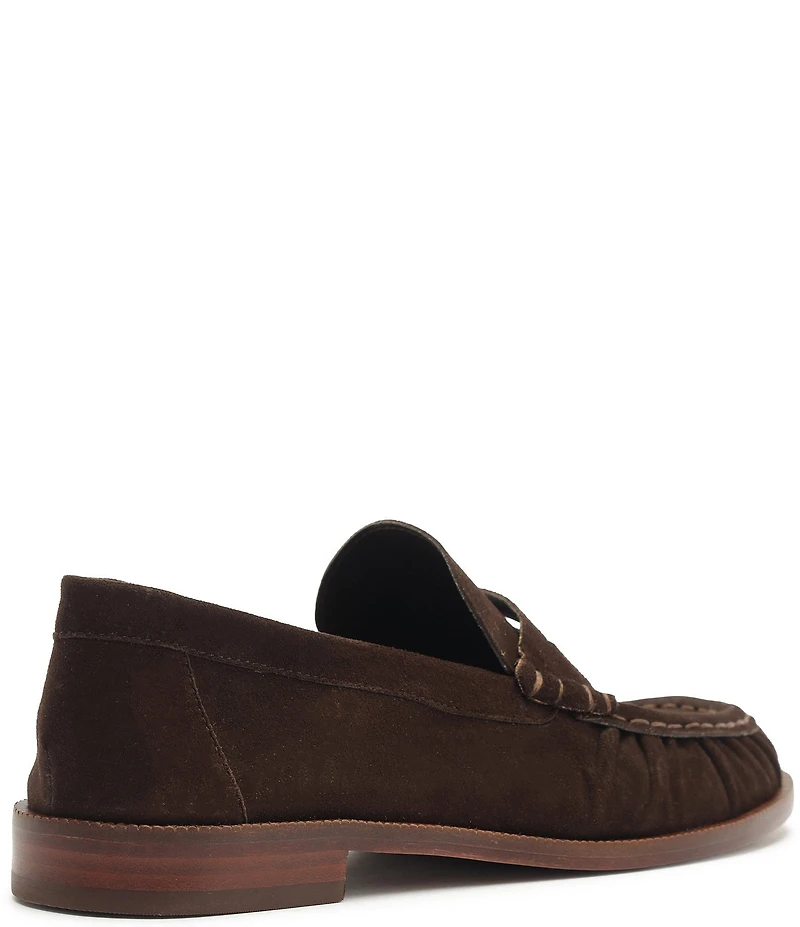 Schutz Tyche Suede Penny Loafers