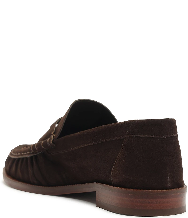 Schutz Tyche Suede Penny Loafers
