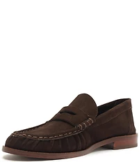Schutz Tyche Suede Penny Loafers