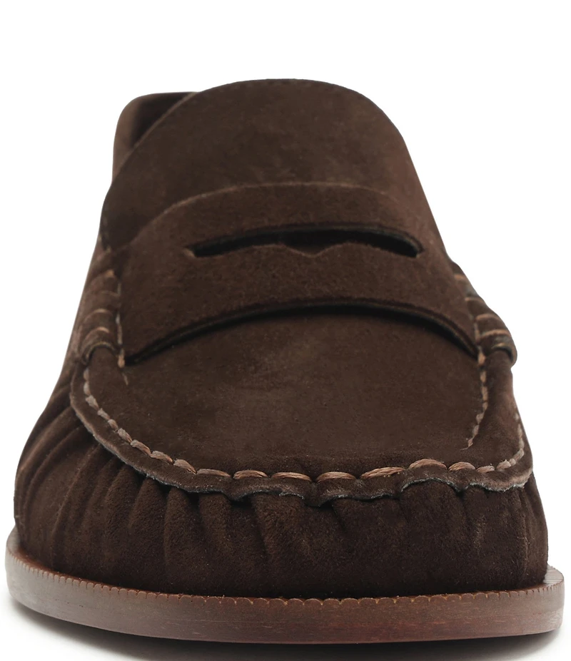 Schutz Tyche Suede Penny Loafers
