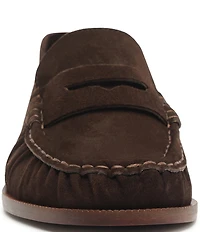 Schutz Tyche Suede Penny Loafers