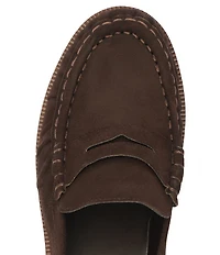 Schutz Tyche Suede Penny Loafers