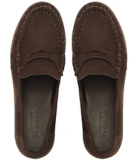 Schutz Tyche Suede Penny Loafers