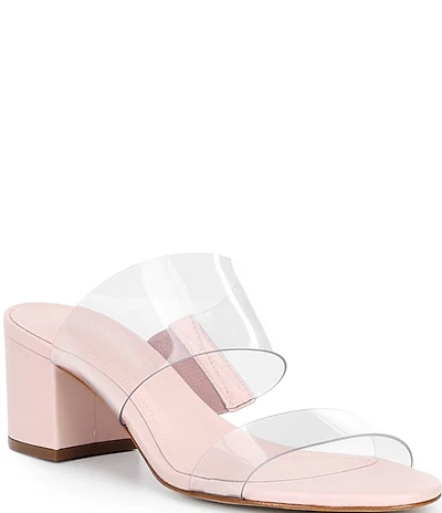 Schutz Victorie Vinyl Banded Block Heel Sandals