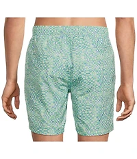 Scotch & Soda Allover Print 6#double; Inseam Swim Trunks