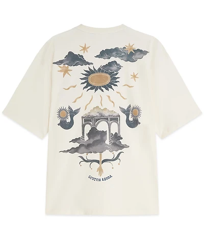 Scotch & Soda Artwork Loose-Fit Graphic Short Sleeve T-Shirt