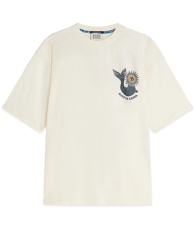 Scotch & Soda Artwork Loose-Fit Graphic Short Sleeve T-Shirt