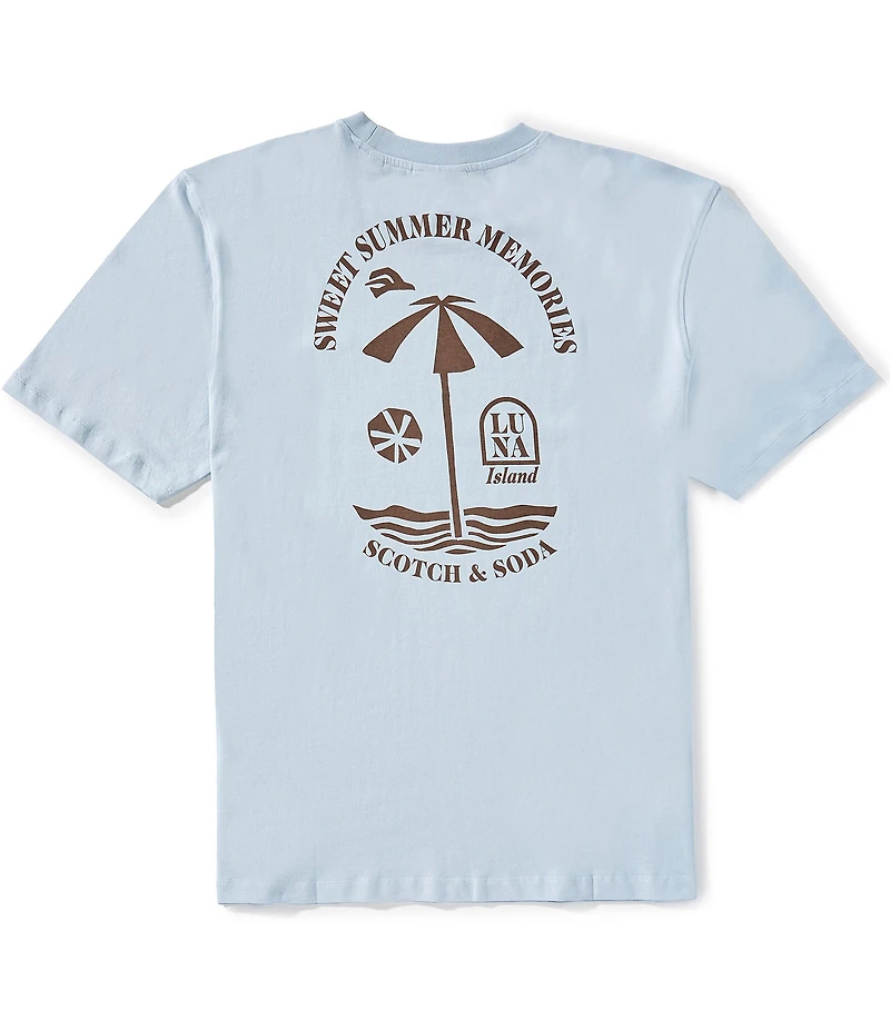 Scotch & Soda Beach Graphic Short Sleeve T-Shirt