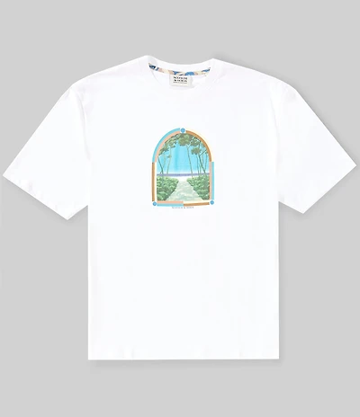 Scotch & Soda Chest Tree Artwork Short Sleeve Graphic T-Shirt
