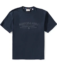 Scotch & Soda Front Graphic Short Sleeve T-Shirt