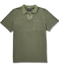 Scotch & Soda Garment-Dyed Pique Relaxed Fit Short Sleeve Polo Shirt