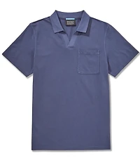 Scotch & Soda Garment-Dyed Pique Relaxed Fit Short Sleeve Polo Shirt
