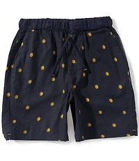 Scotch & Soda Linen-Blend Printed 7#double; Inseam Shorts