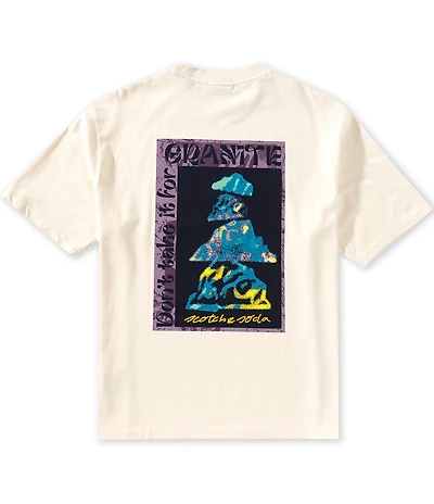 Scotch & Soda Loose-Fit Front & Back Artwork Short Sleeve T-Shirt