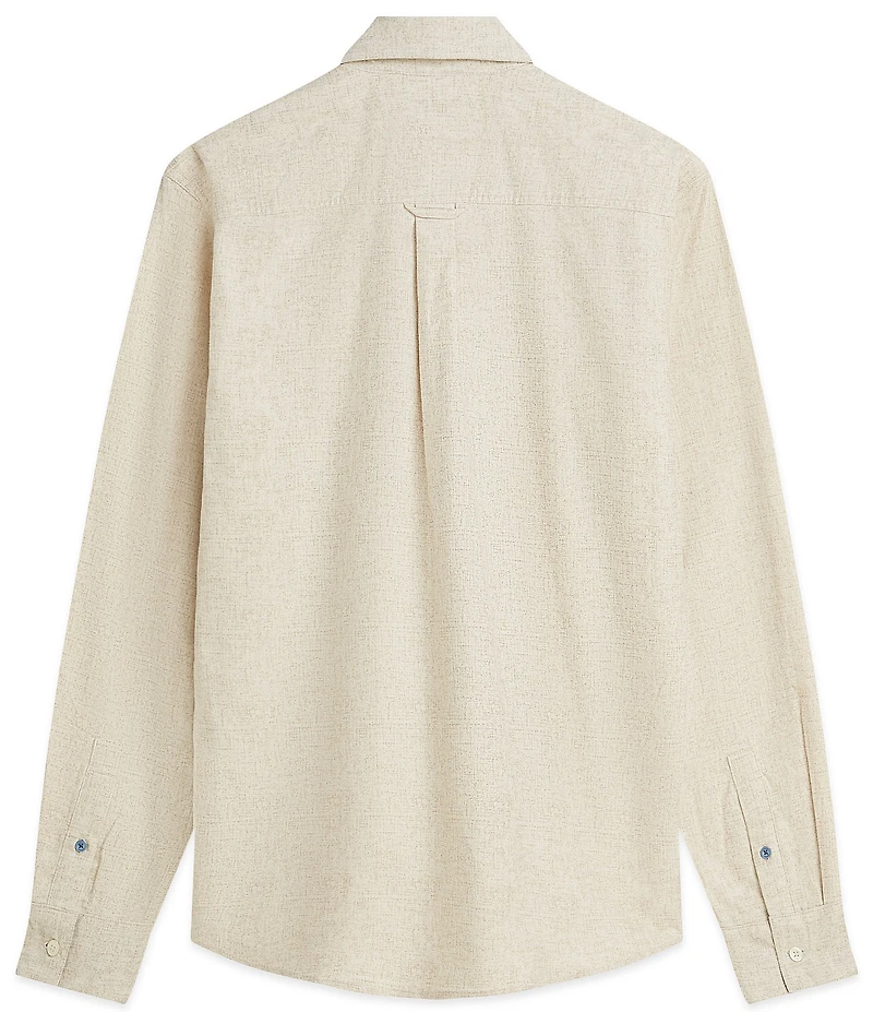 Scotch & Soda Melange Long Sleeve Woven Shirt