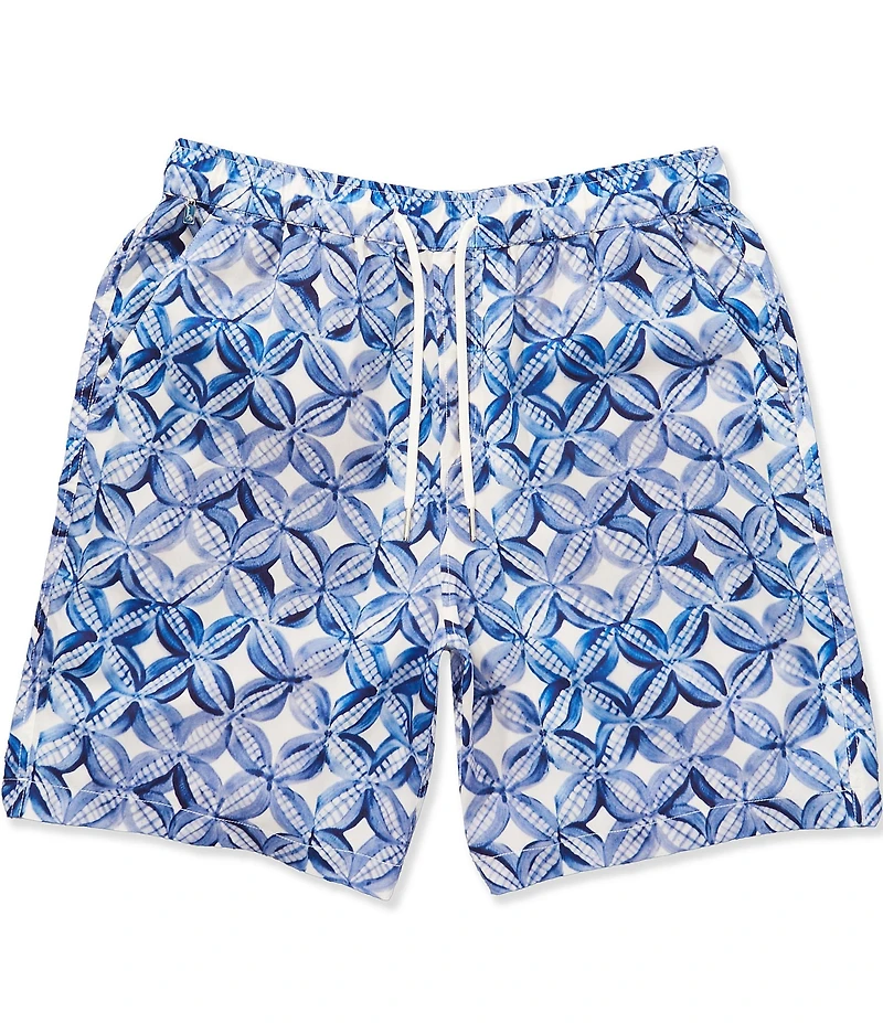 Scotch & Soda Printed Relaxed Fit 8#double; Inseam Bermuda Shorts