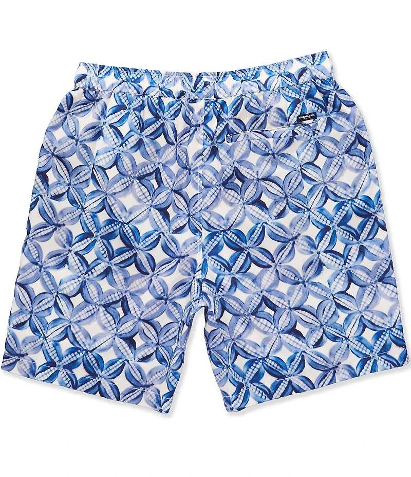 Scotch & Soda Printed Relaxed Fit 8#double; Inseam Bermuda Shorts