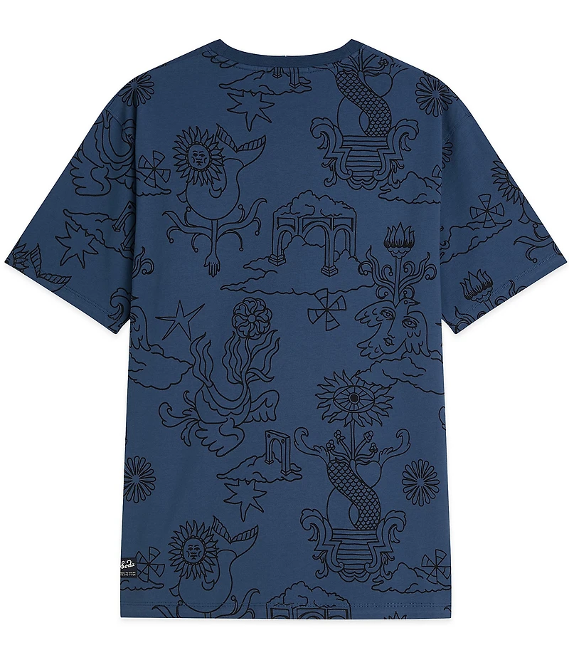 Scotch & Soda Printed Relaxed-Fit Short Sleeve T-Shirt